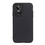 For OPPO Realme GT Neo 3 Accurate Hole Genuine Leather Phone Case(Black)