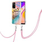 For OPPO A94 5G / A95 5G Electroplating IMD TPU Phone Case with Lanyard(Dream Butterfly)