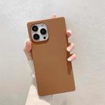 Square Skin Feel TPU Phone Case For iPhone 11 Pro Max(Caramel)