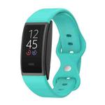 For Amazon Halo View Silicone Butterfly Buckle Watch Band, Size:S(Mint Green)