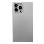 Square Matte Silver TPU Phone Case For iPhone 12 Pro Max