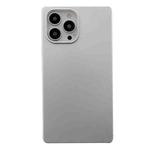 Square Matte Silver TPU Phone Case For iPhone 11 Pro