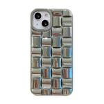 For iPhone 13 Pro Weave Texture Electroplated TPU Phone Case (Silver)