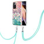 For Xiaomi Redmi Note 11 Pro China Electroplating IMD TPU Phone Case with Lanyard(Colorful Scales)