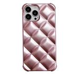 For iPhone 11 Elegant Rhombic Texture TPU Phone Case (Pink)