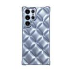 For Samsung Galaxy S22 Ultra 5G Elegant Rhombic Texture TPU Phone Case(Sierra Blue)