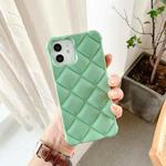 For iPhone 13 Pro Max Candy Color Elegant Rhombic Texture TPU Phone Case (Light Green)