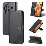 For vivo X80 AZNS Sheepskin Texture Flip Leather Phone Case(Black)