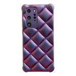 For Huawei P40 Pro Rhombic Texture Chameleon TPU Phone Case(Purple)