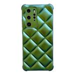 For Huawei P40 Pro Rhombic Texture Chameleon TPU Phone Case(Green)