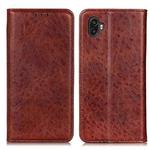 For Samsung Galaxy Xcover6 Pro Magnetic Crazy Horse Texture Horizontal Flip Leather Phone Case(Brown)