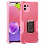 For Samsung Galaxy A03 164mm EU Version Ring Holder Non-slip Armor Phone Case(Pink)