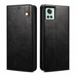 For OnePlus 10R / Ace Oil Wax Crazy Horse Texture Leather Phone Case(Black)