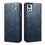 For OnePlus 10R / Ace Oil Wax Crazy Horse Texture Leather Phone Case(Blue)