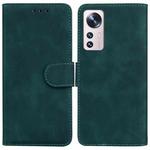 For Xiaomi 12 Lite Skin Feel Pure Color Flip Leather Phone Case(Green)