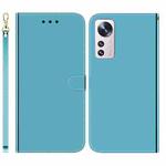 For Xiaomi 12 Lite Imitated Mirror Surface Leather Phone Case(Blue)