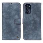 For Motorola Moto G 5G 2022 Antelope Texture Magnetic Buckle Leather Phone Case(Blue)