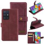 For Samsung Galaxy A51 4G Case Craft Multifunctional Horizontal Flip Leather Phone Case(Red)