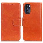 For Motorola Moto G 5G 2022 Nappa Texture Leather Phone Case(Orange)