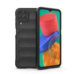 For Samsung Galaxy M33 5G Magic Shield TPU + Flannel Phone Case(Black)