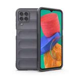 For Samsung Galaxy M33 5G Magic Shield TPU + Flannel Phone Case(Dark Grey)