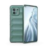 For Xiaomi Mi 11 Magic Shield TPU + Flannel Phone Case(Dark Green)