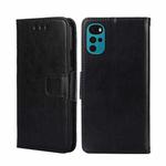 For Motorola Moto G22 Crystal Texture Leather Phone Case(Black)