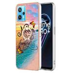 For OPPO Realme 9 Pro+ 5G Electroplating IMD TPU Phone Case with Ring(Dream Butterfly)