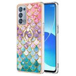 For OPPO Reno6 Pro+ 5G / Reno6 Pro Electroplating IMD TPU Phone Case with Ring(Colorful Scales)