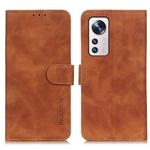For Xiaomi 12 Lite KHAZNEH Retro Texture Horizontal Flip Leather Phone Case(Brown)