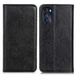 For Motorola Moto G 5G 2022 Magnetic Crazy Horse Texture Horizontal Flip Leather Phone Case(Black)