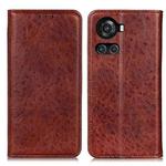 For OnePlus ACE/10R Magnetic Crazy Horse Texture Horizontal Flip Leather Phone Case(Brown)