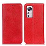 For Xiaomi 12 Lite Magnetic Crazy Horse Texture Horizontal Flip Leather Phone Case(Red)