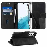 For Samsung Galaxy S22 5G Splicing Leather Phone Case(Black)