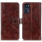 For Motorola Moto G 5G 2022 Retro Crazy Horse Texture Horizontal Flip Leather Phone Case(Brown)