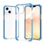 For iPhone 14 Acrylic Four Corners Shockproof Phone Case (Transparent Blue)