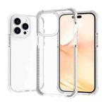 For iPhone 14 Pro Max Acrylic Four Corners Shockproof Phone Case (Transparent White)