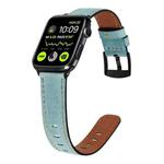 Retro Leather Watch Band For Apple Watch Series 8&7 41mm / SE 2&6&SE&5&4 40mm / 3&2&1 38mm(Baby Blue)