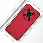 For Honor X30 5G hockproof Cloth Texture PC + TPU Phone Case(Red)