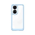 For Huawei P50 Colorful Series Acrylic + TPU Phone Case(Blue)