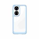 For Huawei P50E Colorful Series Acrylic + TPU Phone Case(Blue)