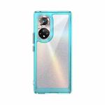 For Honor 50 Colorful Series Acrylic + TPU Phone Case(Transparent Blue)