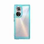 For Honor 50 Pro Colorful Series Acrylic + TPU Phone Case(Transparent Blue)