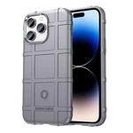 For iPhone 14 Pro Rugged Shield Full Coverage Shockproof TPU Case (Grey)