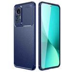 For Xiaomi 12 Lite Carbon Fiber Texture Shockproof TPU Case(Blue)