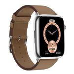 IWO8 1.82 inch HD Screen Smart Watch, Support Bluetooth Call/NFC Function(Brown)