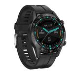 SK7Plus 1.28 inch IPS Screen Silicone Strap Smart Watch, Support Bluetooth Call/Sleep Monitoring(Black)