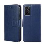 For OPPO A36 4G / A76 4G Global Crystal Texture Leather Phone Case(Blue)