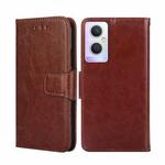 For OPPO A96 5G Crystal Texture Leather Phone Case(Brown)