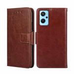 For OPPO Realme 9i / A36 4G / A96 4G / K10 4G / A76 4G Crystal Texture Leather Phone Case(Brown)